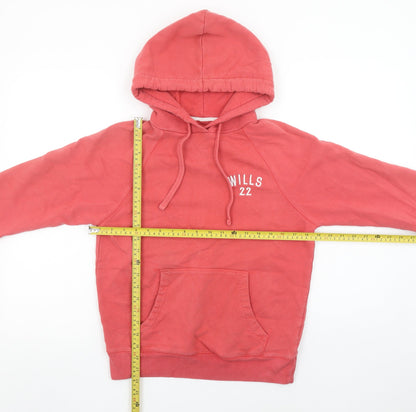 Womens UK Size 8 Jack Wills Pink Pullover Hoodie