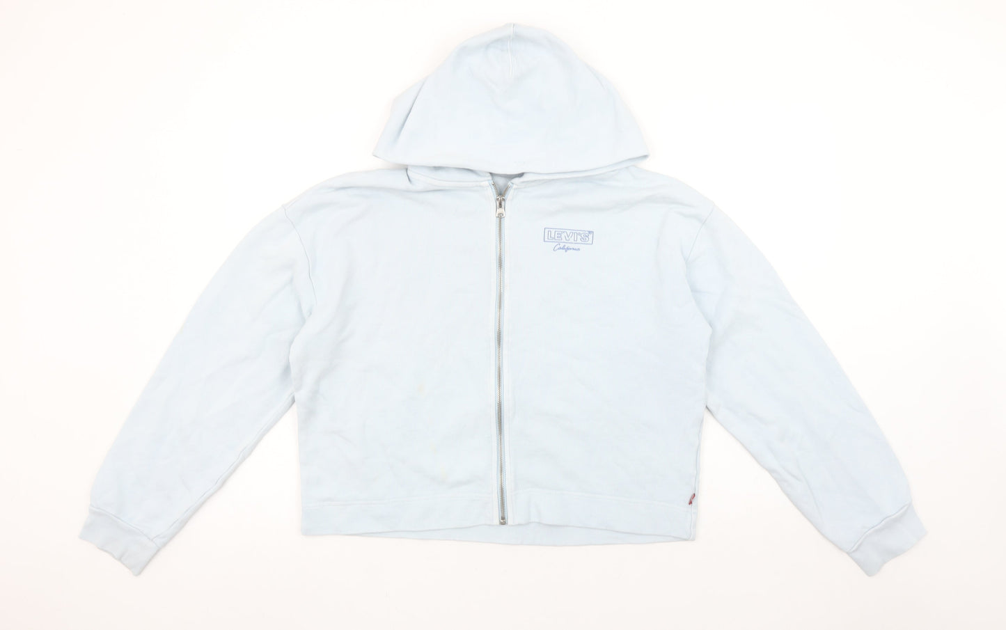 Womens UK Size S Levi's Blue Full Zip Hoodie
