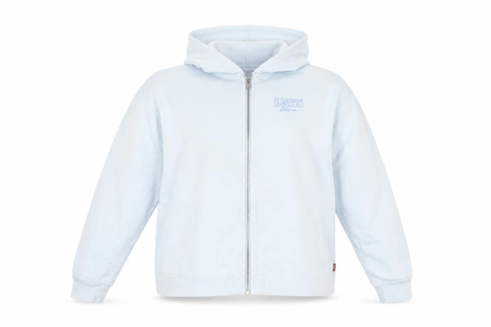 Womens UK Size S Levi's Blue Full Zip Hoodie