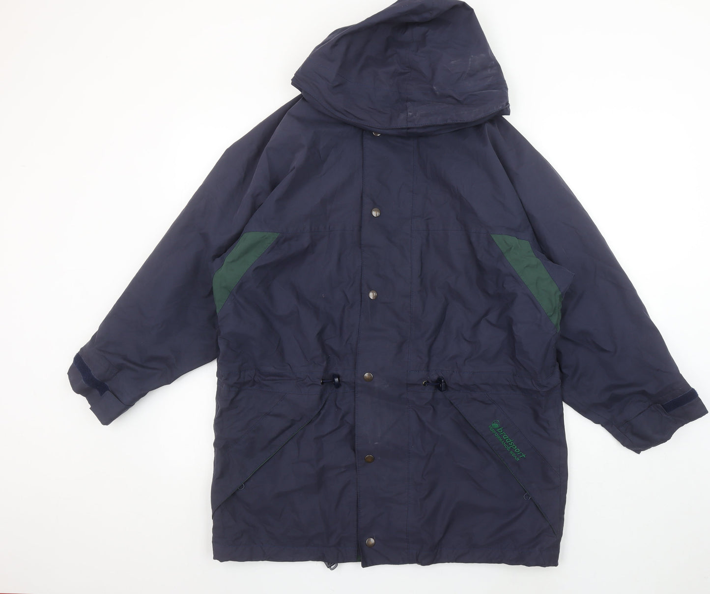 Mens UK Size S Bradsport Blue Parka Coat