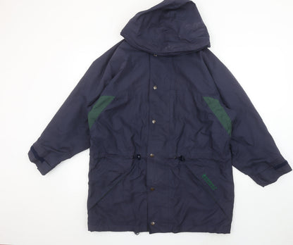 Mens UK Size S Bradsport Blue Parka Coat