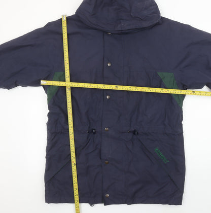 Mens UK Size S Bradsport Blue Parka Coat