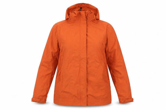 Womens UK Size 10 Quechua Orange Rain Coat