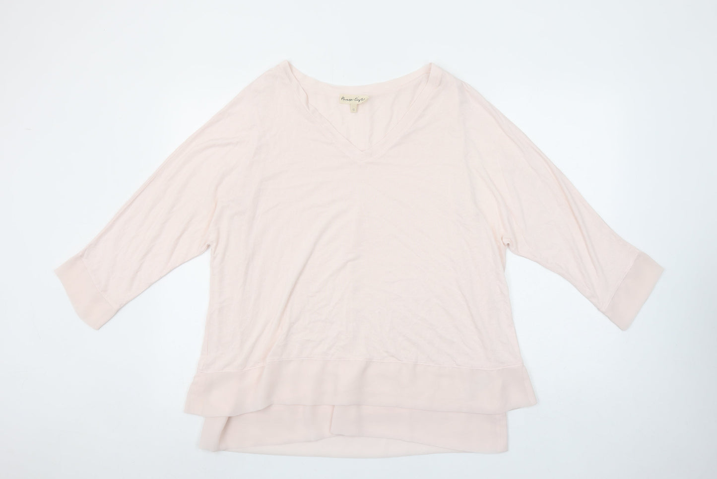 Womens UK Size 14 Phase Eight Beige Tunic Blouse