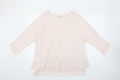 Womens UK Size 14 Phase Eight Beige Tunic Blouse