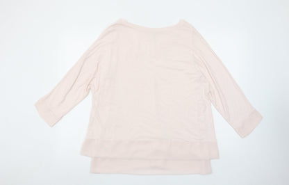 Womens UK Size 14 Phase Eight Beige Tunic Blouse