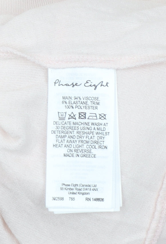 Womens UK Size 14 Phase Eight Beige Tunic Blouse