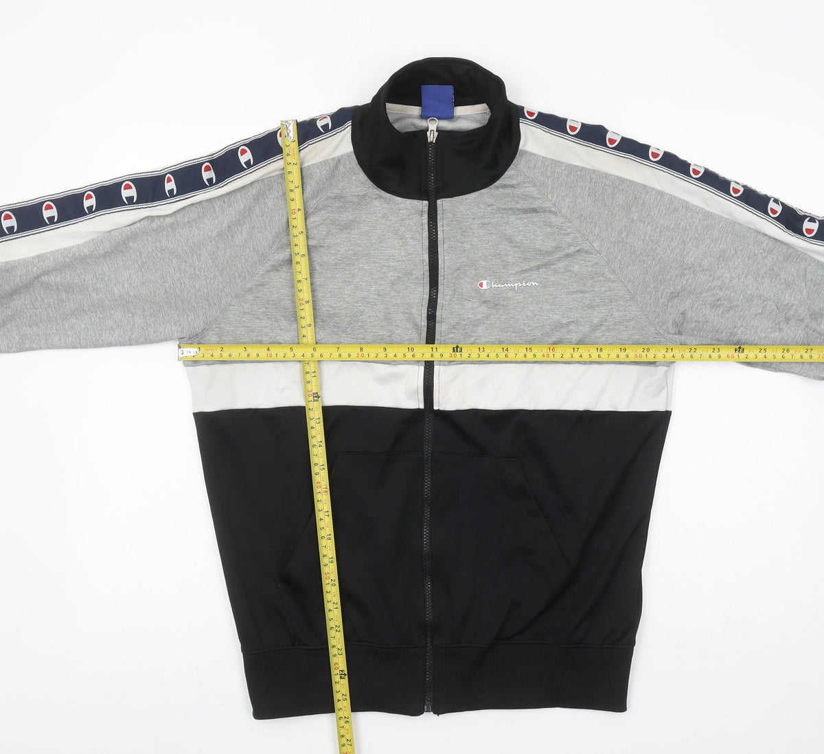Mens UK Size M Champion Multicoloured Full Zip Sweatshirt