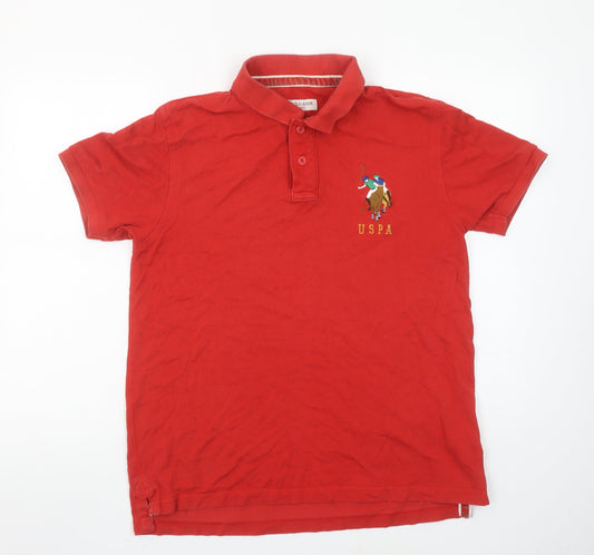 Mens UK Size L U.S. Polo Assn. 100% Cotton Polo Shirt