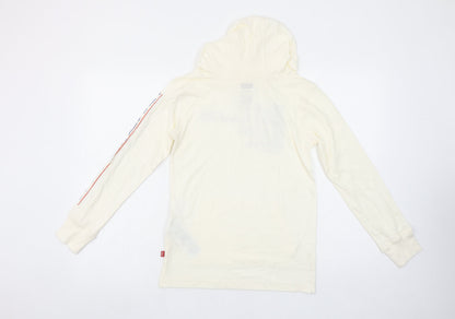 Boys UK Size 10-12 Years Levi's Ivory Pullover Hoodie