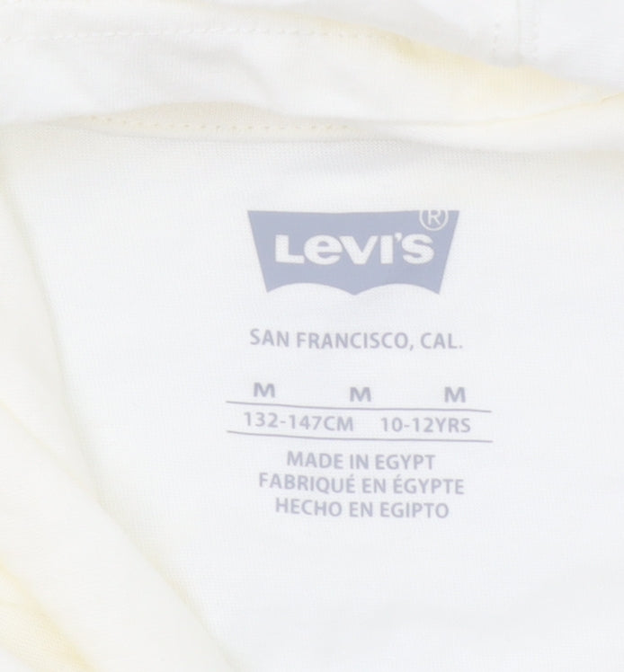 Boys UK Size 10-12 Years Levi's Ivory Pullover Hoodie