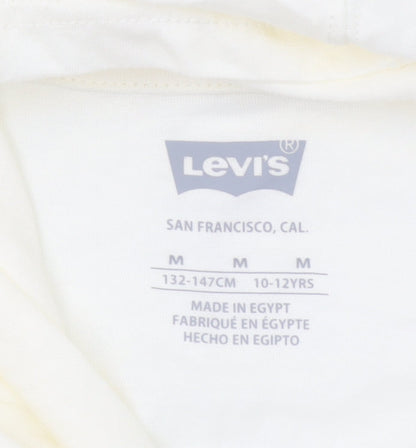 Boys UK Size 10-12 Years Levi's Ivory Pullover Hoodie