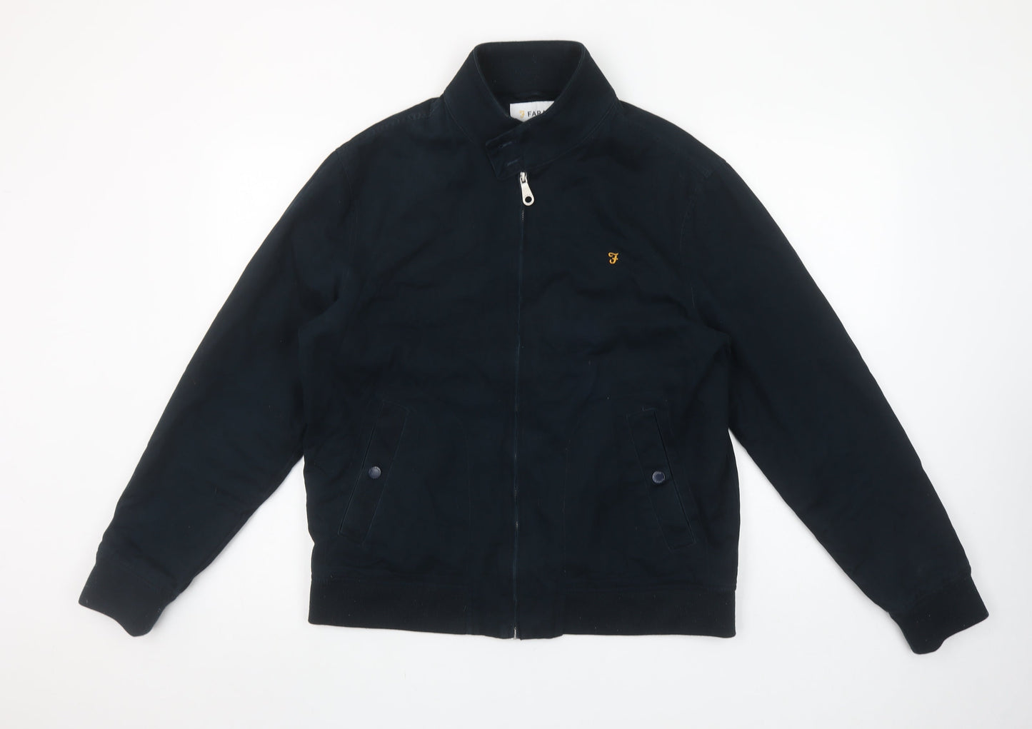 Mens UK Size L Farah Black Bomber Jacket