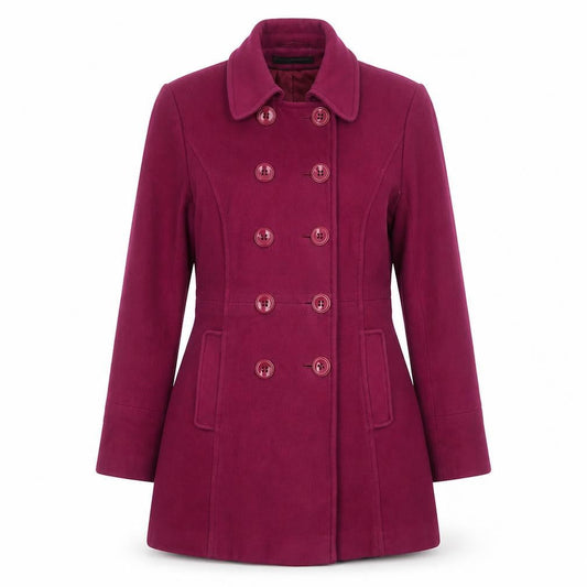 Womens UK Size 12 BHS Pink Pea Coat