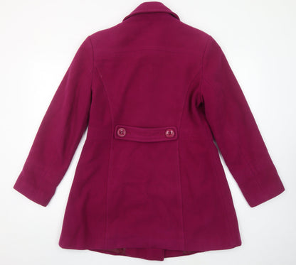 Womens UK Size 12 BHS Pink Pea Coat
