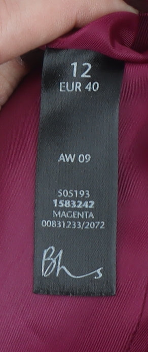 Womens UK Size 12 BHS Pink Pea Coat