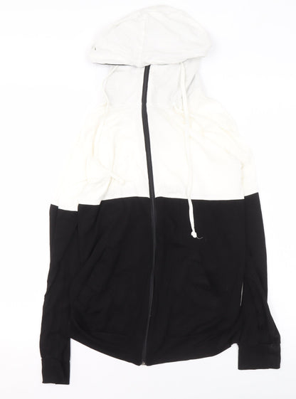 Womens UK Size M Chelsea Clark Black Full Zip Hoodie