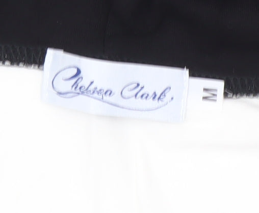Womens UK Size M Chelsea Clark Black Full Zip Hoodie