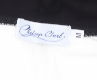 Womens UK Size M Chelsea Clark Black Full Zip Hoodie