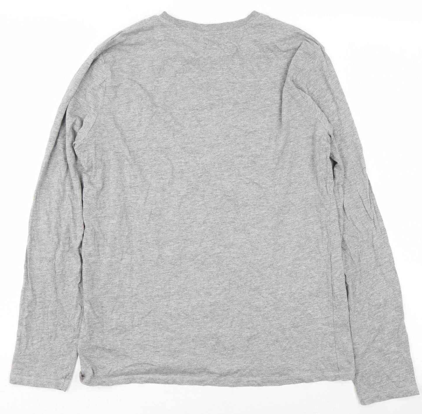 Womens UK Size S La Redoute Grey Basic T-Shirt