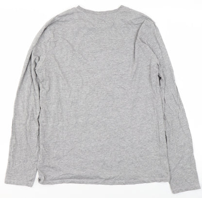 Womens UK Size S La Redoute Grey Basic T-Shirt