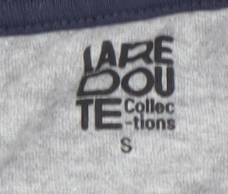 Womens UK Size S La Redoute Grey Basic T-Shirt
