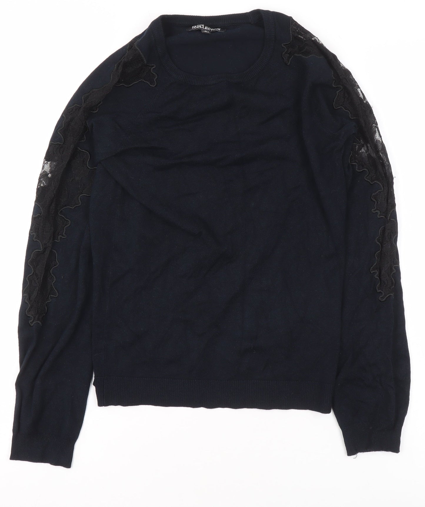 Womens UK Size 6 Debenhams Black Basic Blouse