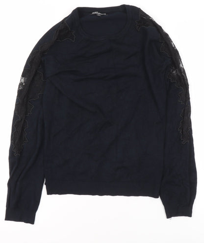 Womens UK Size 6 Debenhams Black Basic Blouse