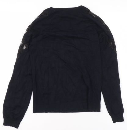 Womens UK Size 6 Debenhams Black Basic Blouse