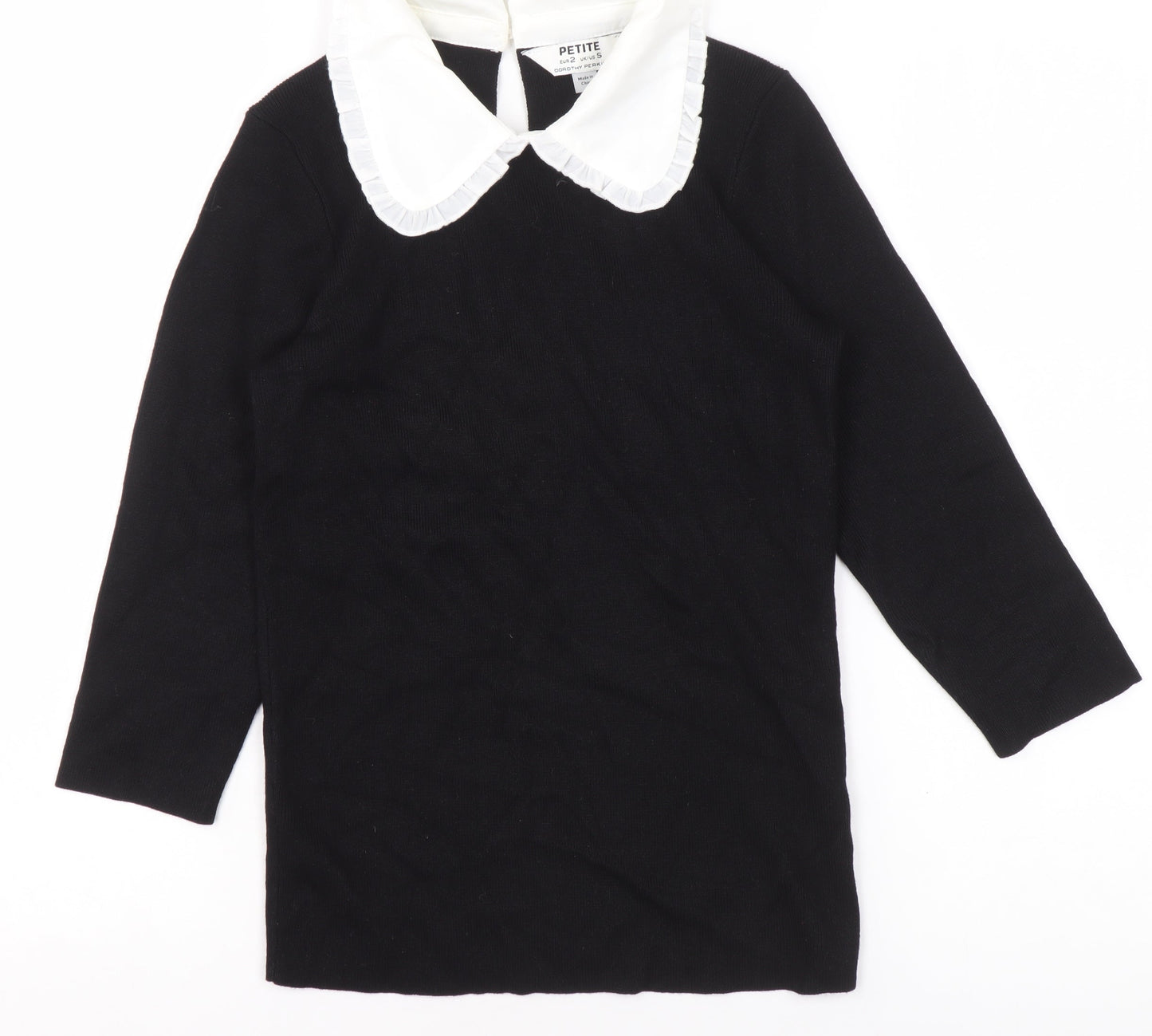 Womens UK Size S Dorothy Perkins Black Pullover Jumper