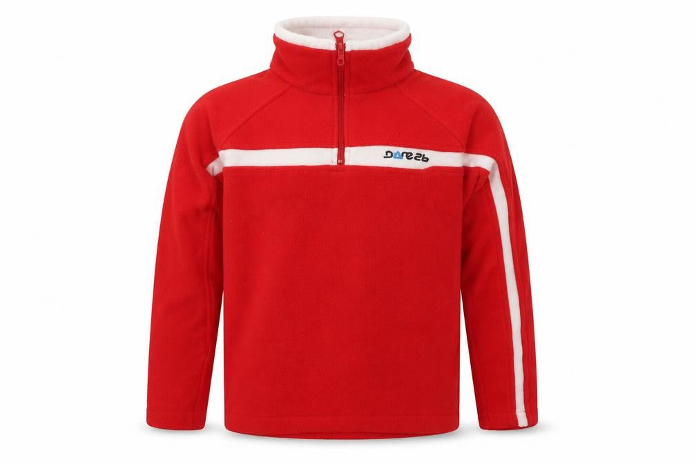 Dare 2b Boys Red Fleece 1/2 Zip Pullover Sweatshirt 12 Years