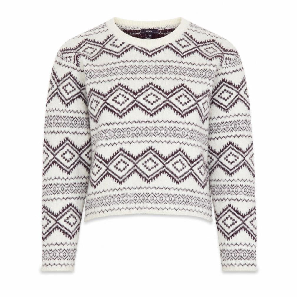 Womens UK Size 10 CODE White Pullover Jumper