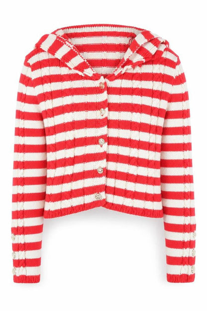 Womens UK Size 12 Zara Red Cardigan Jumper