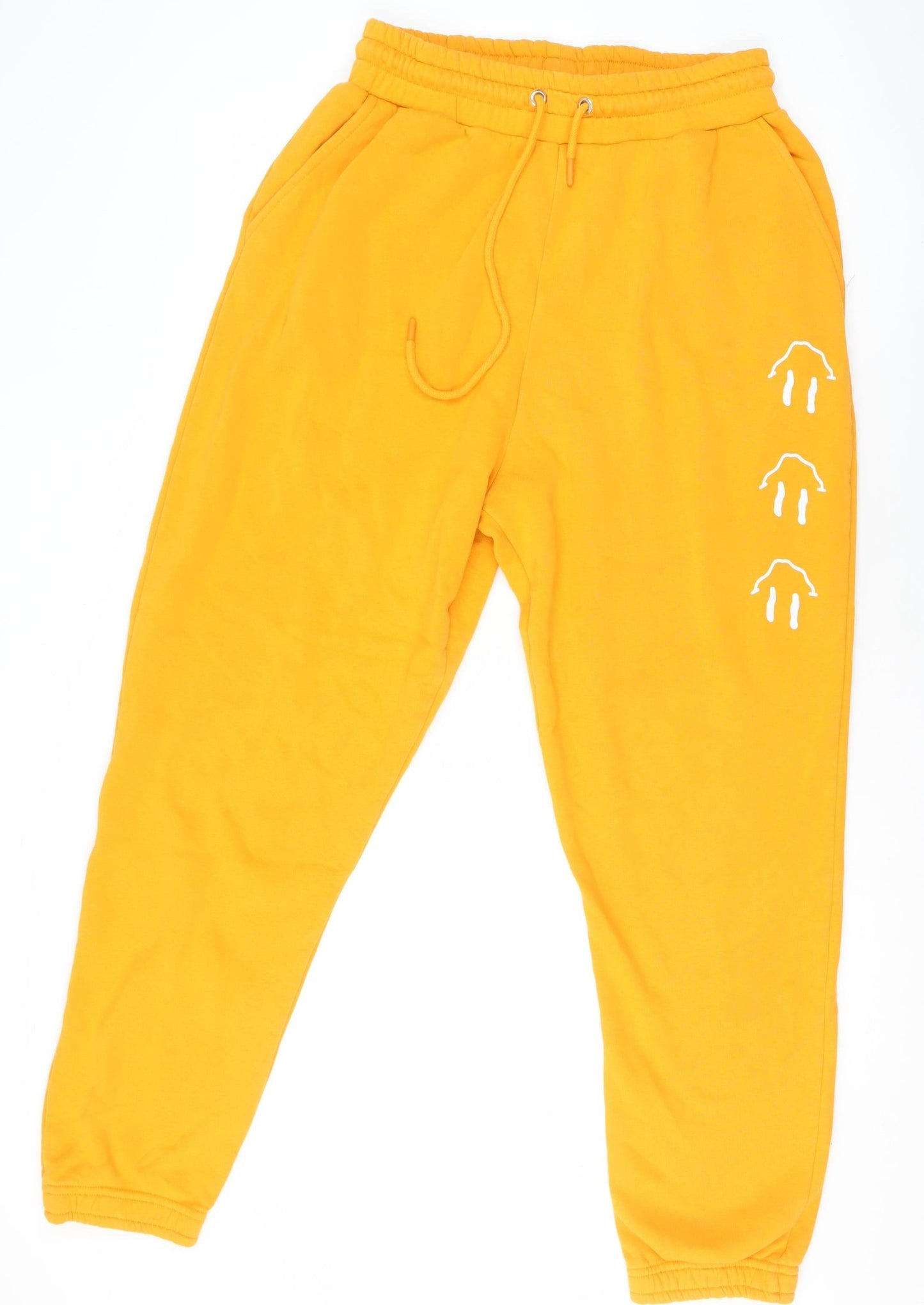 Womens UK Size M SKINNY DIP LONDON Relaxed Fit Jogger Yellow Trousers
