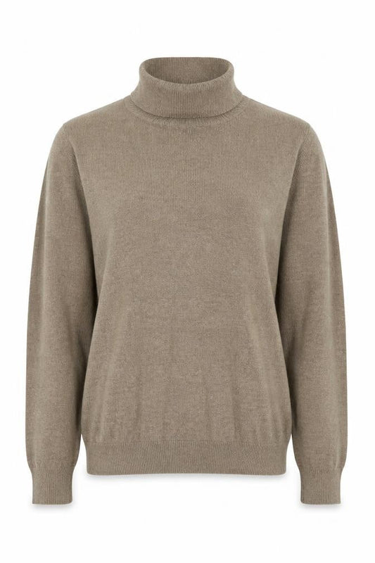 Womens UK Size XL OBJECT Beige Pullover Jumper