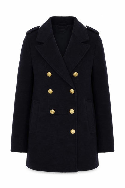 Womens UK Size XS A&G Black Pea Coat