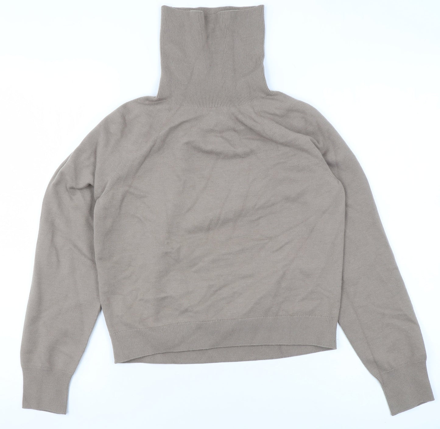 Womens UK Size XS Uniqlo Beige Pullover Jumper