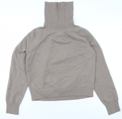 Womens UK Size XS Uniqlo Beige Pullover Jumper