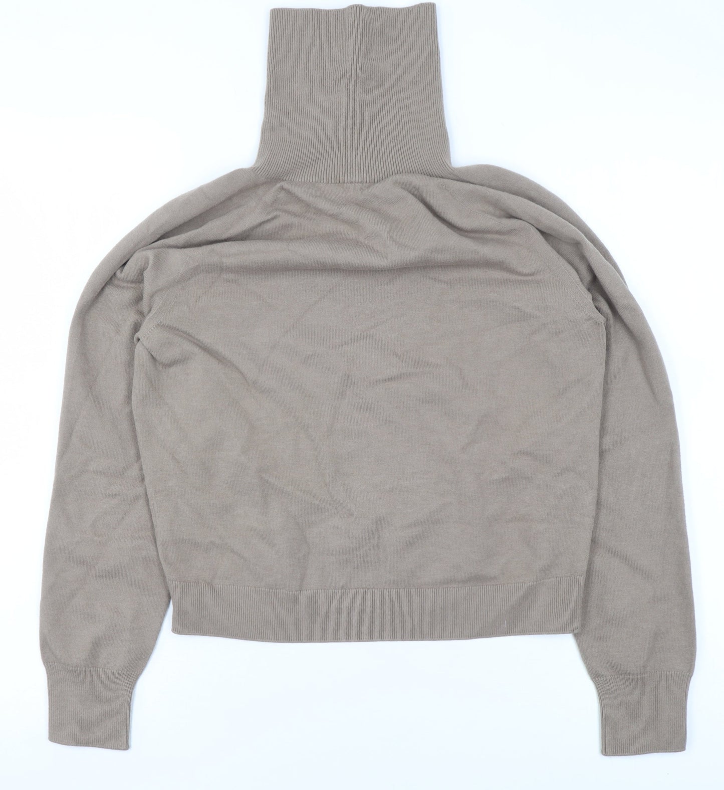 Womens UK Size XS Uniqlo Beige Pullover Jumper