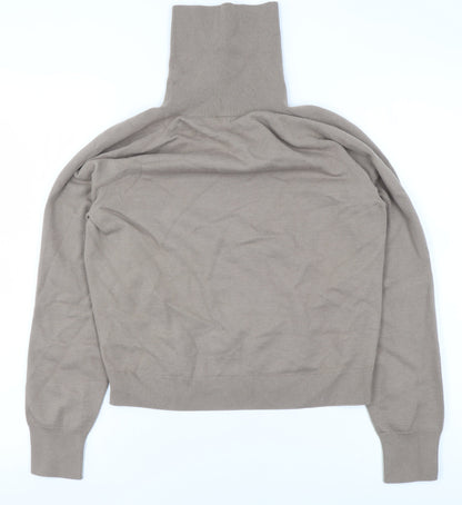 Womens UK Size XS Uniqlo Beige Pullover Jumper
