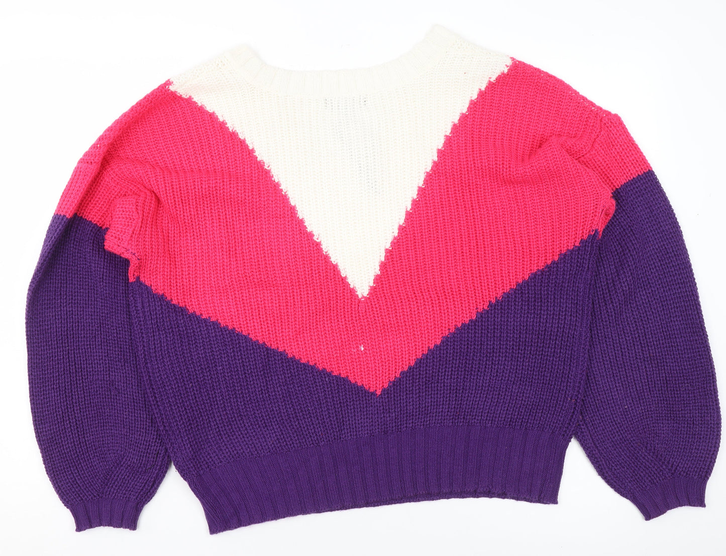Womens UK Size M QED London Multicoloured Pullover Jumper