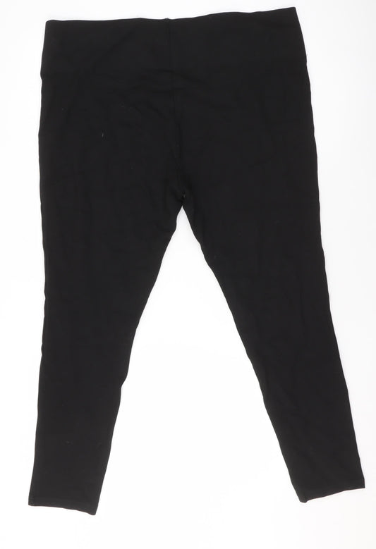 Tu Women Black Size 20 Viscose Blend Stretch Leggings