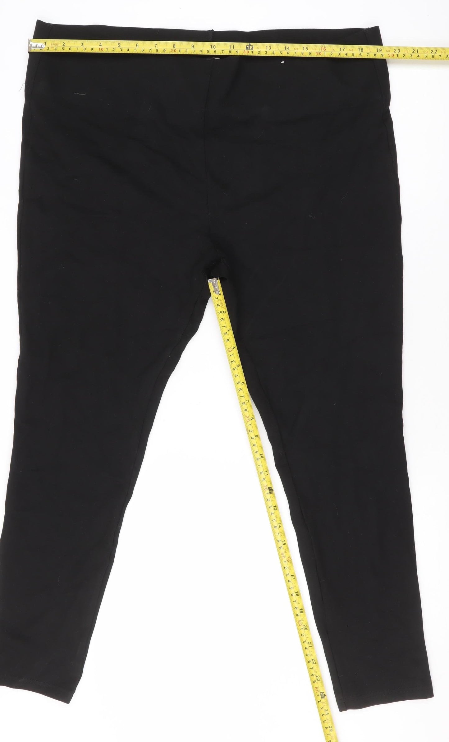 Tu Women Black Size 20 Viscose Blend Stretch Leggings