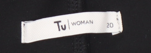 Tu Women Black Size 20 Viscose Blend Stretch Leggings