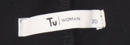 Tu Women Black Size 20 Viscose Blend Stretch Leggings