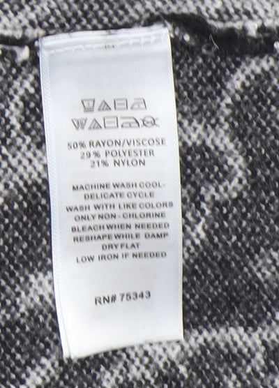 Cynthia Rowley Women’s Black Floral Knit Jumper XL