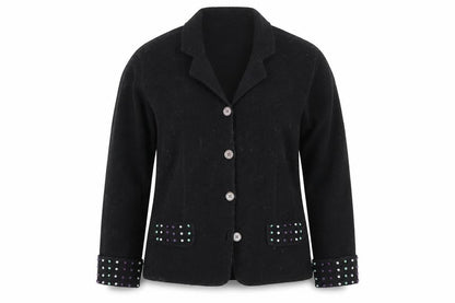Womens UK Size L Deane & White Black Basic Jacket
