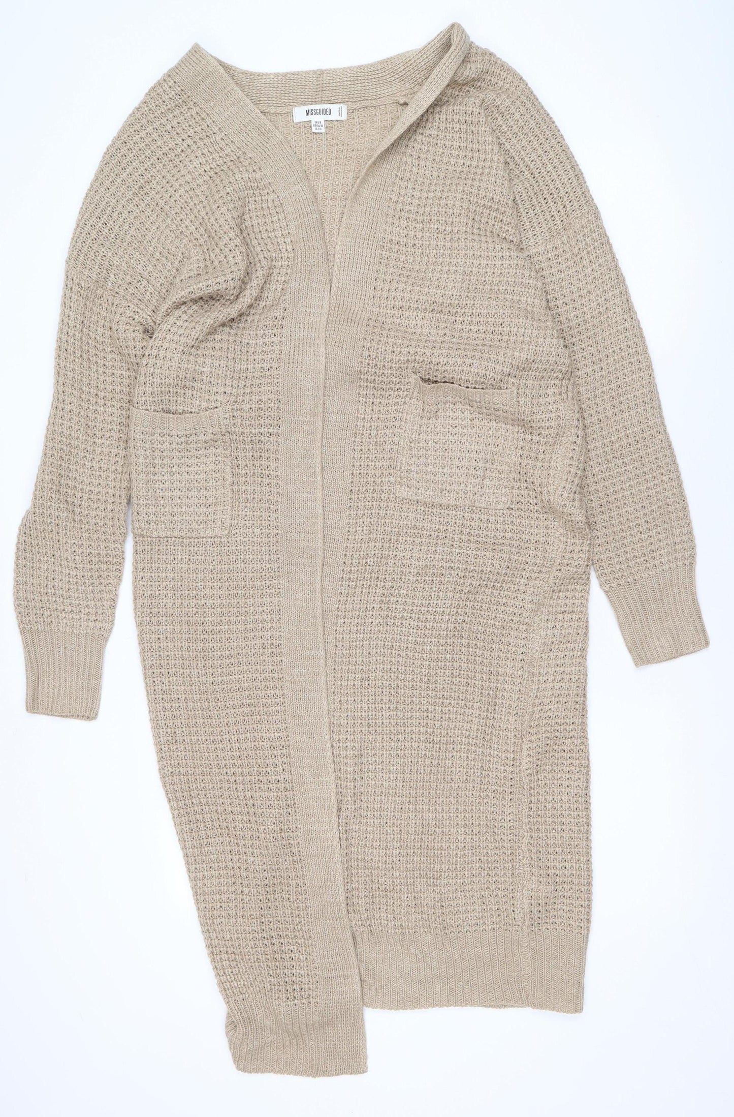 Womens UK Size 6 Missguided Beige Basic Jacket