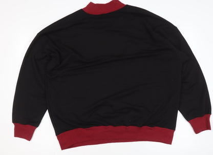 Womens UK Size 18 Boohoo Black Pullover Sweatshirt