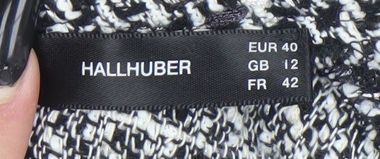 Womens UK Size 12 Hallhuber Black Pullover Jumper